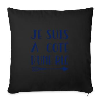 Belle Gosse - Idée cadeau femme fille - Housse de coussin décorative 45 x 45 cm - noir - Devant