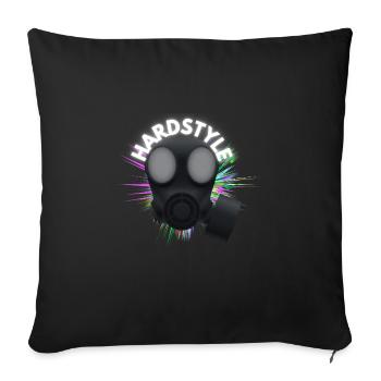 Hardstyle - Sofakissenbezug 45 x 45 cm - Schwarz - Vorne