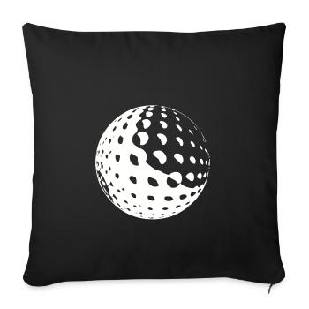 golf - Housse de coussin décorative 45 x 45 cm - noir - Devant