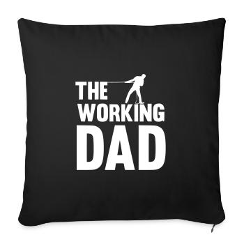 The working dad - Housse de coussin décorative 45 x 45 cm - noir - Devant