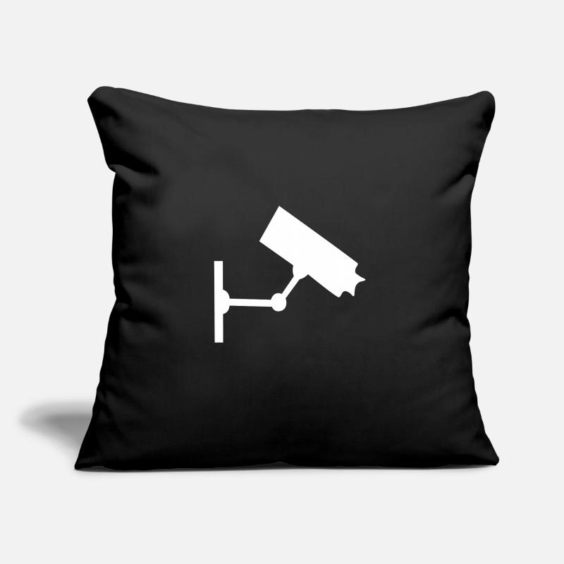 Caméra de surveillance, surveillance, caméra, Housse de coussin décorative 45 x 45 cm
