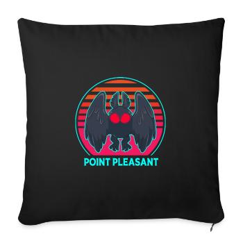 Mothman - Sofa pillowcase 17,3'' x 17,3'' (45 x 45 cm) - black - Front