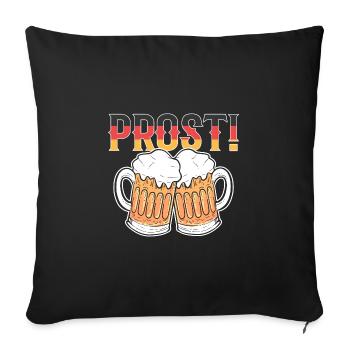 Germany Cheers - Sofa pillowcase 17,3'' x 17,3'' (45 x 45 cm) - black - Front