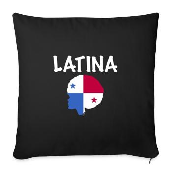 Afro Latina - Housse de coussin décorative 45 x 45 cm - noir - Devant