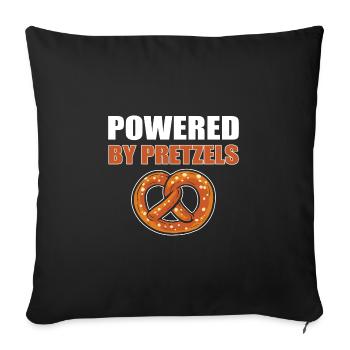 bretzel - Housse de coussin décorative 45 x 45 cm - noir - Devant