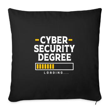Cyber programmeur cybersécurité Hacker - Housse de coussin décorative 45 x 45 cm - noir - Devant