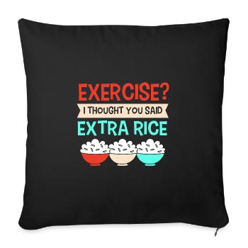 Filipino Philippines - Sofa pillowcase 17,3'' x 17,3'' (45 x 45 cm) - black - Front