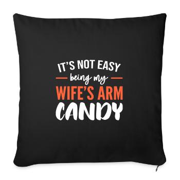Bras Candy Mari - Housse de coussin décorative 45 x 45 cm - noir - Devant