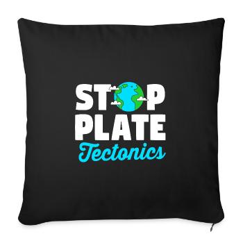 Géologue - Housse de coussin décorative 45 x 45 cm - noir - Devant