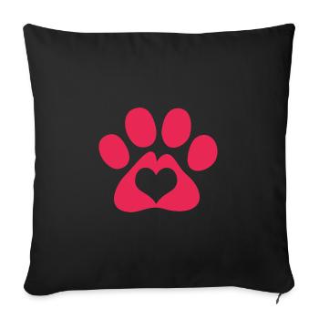 Dog Rescue Animal Rights Animal Rescue Animal Shelter - Sofa pillowcase 17,3'' x 17,3'' (45 x 45 cm) - black - Front
