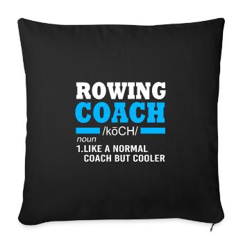 Rowing Team Rowing Rowing Rowing Boat Rowers - Sofa pillowcase 17,3'' x 17,3'' (45 x 45 cm) - black - Front