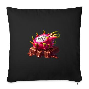 Chocolate Dragon Fruit Fusion Melting Desig - Sofa pillowcase 17,3'' x 17,3'' (45 x 45 cm) - black - Front