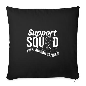 Skin cancer melanoma - Sofa pillowcase 17,3'' x 17,3'' (45 x 45 cm) - black - Front