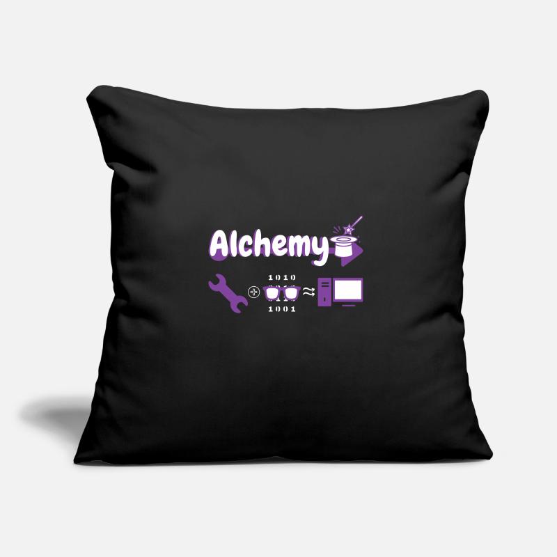 Alchemy: tool + hacker = computer Sofa pillowcase 17,3'' x 17,3'' (45 x 45 cm)