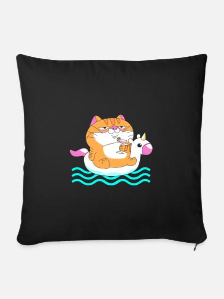 Pool Party - Sofakissenbezug 45 x 45 cm - Schwarz