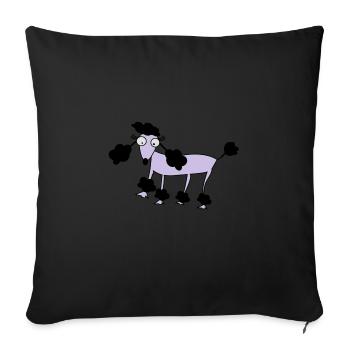 poodle - Housse de coussin décorative 45 x 45 cm - noir - Devant
