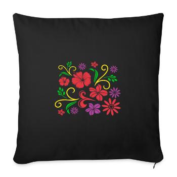 Botaniste - Housse de coussin décorative 45 x 45 cm - noir - Devant