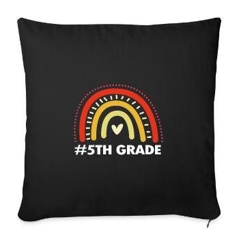 5th Grade - Sofa pillowcase 17,3'' x 17,3'' (45 x 45 cm) - black - Front