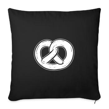 bretzel - Housse de coussin décorative 45 x 45 cm - noir - Devant