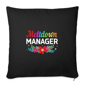 Daycare Center Education Educator Educator - Sofa pillowcase 17,3'' x 17,3'' (45 x 45 cm) - black - Front