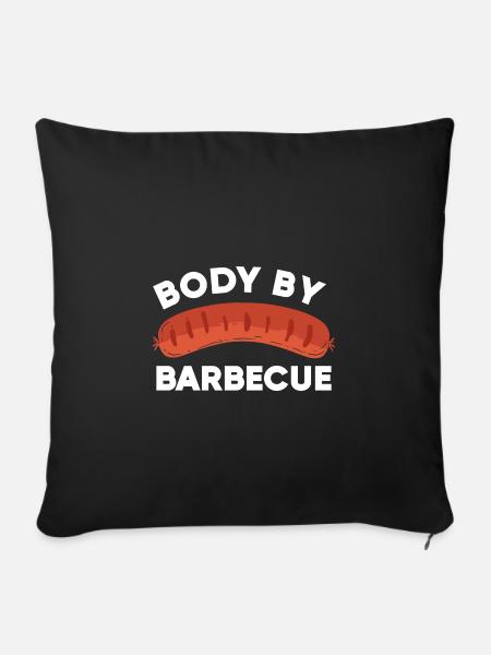 BBQ - Sofakissenbezug 45 x 45 cm - Schwarz