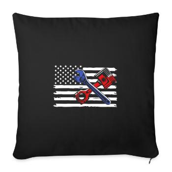 Motorist - Sofa pillowcase 17,3'' x 17,3'' (45 x 45 cm) - black - Front