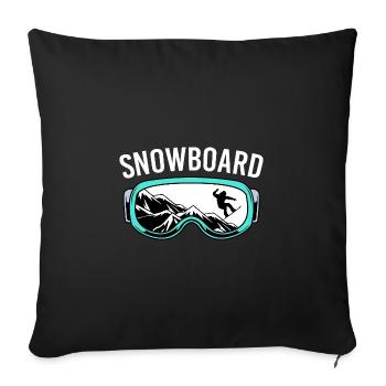 Snowboard Snowboarding Snowboard Holidays Snowboarders - Sofa pillowcase 17,3'' x 17,3'' (45 x 45 cm) - black - Front