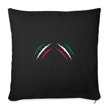 cicatrices italia 2 - Housse de coussin décorative 45 x 45 cm - noir - Devant