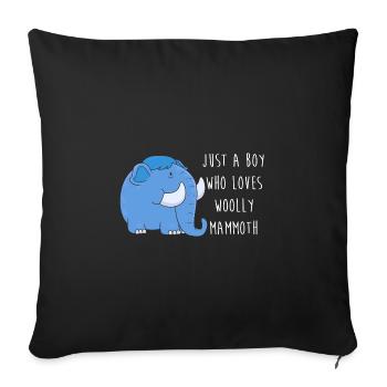 Mammouth - Housse de coussin décorative 45 x 45 cm - noir - Devant