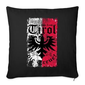 Tirol - Sofa pillowcase 17,3'' x 17,3'' (45 x 45 cm) - black - Front