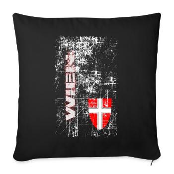 Vienne - Housse de coussin décorative 45 x 45 cm - noir - Devant