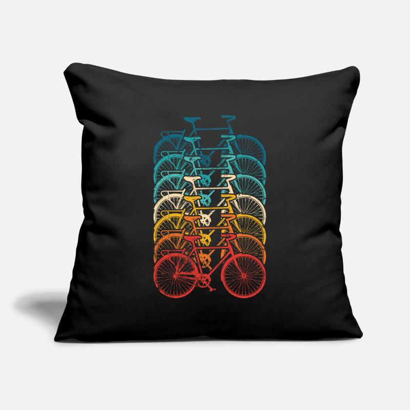 Rainbow Bike Stack Gradient Sofa pillowcase 17,3'' x 17,3'' (45 x 45 cm)