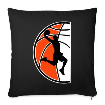 Basketball Basketballer - Sofakissenbezug 45 x 45 cm - Schwarz - Vorne