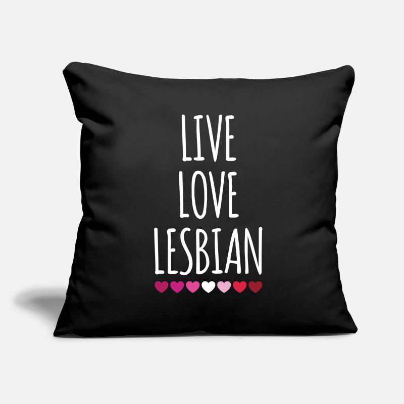Leben. Liebe. Lesbe. Sofakissenbezug 45 x 45 cm