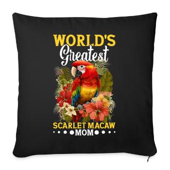 The greatest scarlachara mother in the world - Sofa pillowcase 17,3'' x 17,3'' (45 x 45 cm) - black - Front