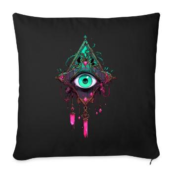 Dreamcatcher #1 - Sofa pillowcase 17,3'' x 17,3'' (45 x 45 cm) - black - Front