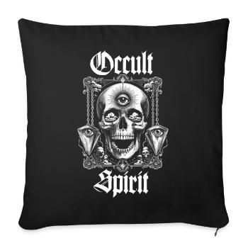 Skull Bone Pendulums - Sofa pillowcase 17,3'' x 17,3'' (45 x 45 cm) - black - Front