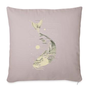 Fish Graphic - Sofa pillowcase 17,3'' x 17,3'' (45 x 45 cm) - light taupe - Front
