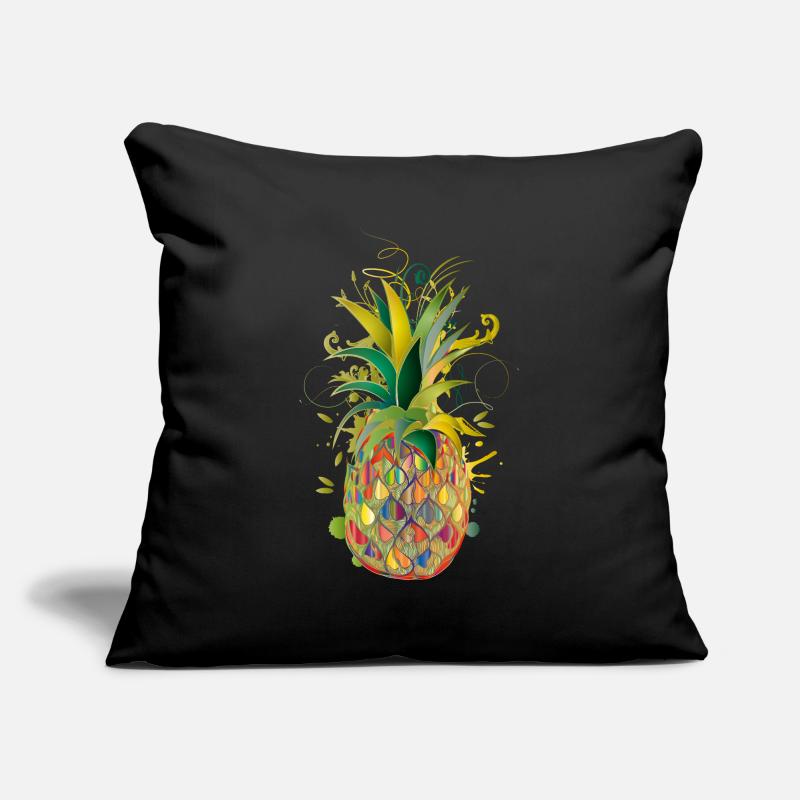 Colorful pineapple – creative fruit in graffiti style Sofa pillowcase 17,3'' x 17,3'' (45 x 45 cm)