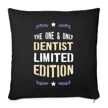 Le dentiste unique en édition limitée - Housse de coussin décorative 45 x 45 cm - noir - Devant