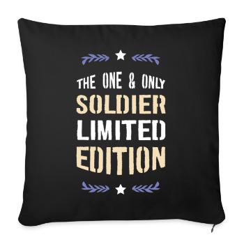 Le One & Only Soldier Édition Limitée - Housse de coussin décorative 45 x 45 cm - noir - Devant