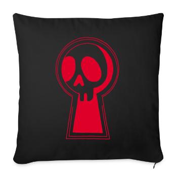 The Red Death is watching us - Sofa pillowcase 17,3'' x 17,3'' (45 x 45 cm) - black - Front