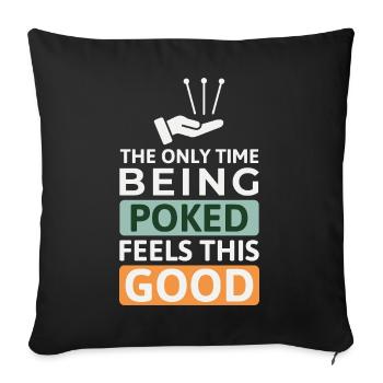 Licensed TCM Practitioner Expert Therapeutic  - Sofa pillowcase 17,3'' x 17,3'' (45 x 45 cm) - black - Front