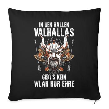 Medieval Shield Wall Medieval Market Viking - Sofa pillowcase 17,3'' x 17,3'' (45 x 45 cm) - black - Front