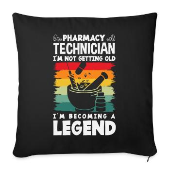 Pharmacist Pharmaceutical Technical - Sofa pillowcase 17,3'' x 17,3'' (45 x 45 cm) - black - Front