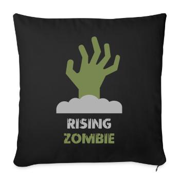 T-shirt Zombie Hand – Design graphique de morts-vivants effrayants - Housse de coussin décorative 45 x 45 cm - noir - Devant