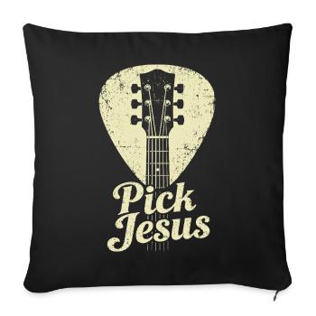 Pick Jesus Christian Faith Prayer - Sofakissenbezug 45 x 45 cm - Schwarz - Vorne