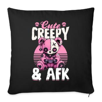 Pastel Goth Soft Goth Gaming Gamer - Housse de coussin décorative 45 x 45 cm - noir - Devant