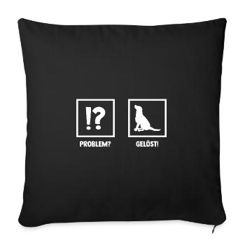 Dog Dog Owner Dog Owner Dog Motif Dogs - Sofa pillowcase 17,3'' x 17,3'' (45 x 45 cm) - black - Front