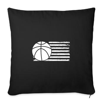 Basketball Players Basketball - Sofa pillowcase 17,3'' x 17,3'' (45 x 45 cm) - black - Front